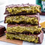 Luxury Dubai Pistachio Chocolate Bar with roasted pistachios