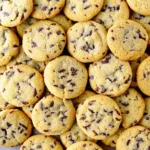 Condensed Milk Cookies stacked on marble