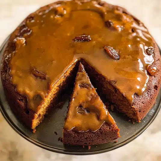 date cake fresh from the oven